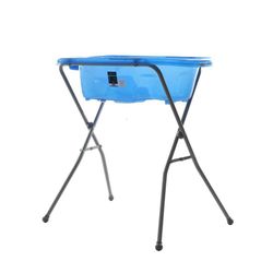 Bañera Con Pedestal Azul Transparente - Premium Baby