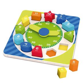 Reloj Educativo Con Bloques De Madera - Benic