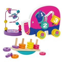 Set De Juego Elefante De Madera 3 En 1 - Benic