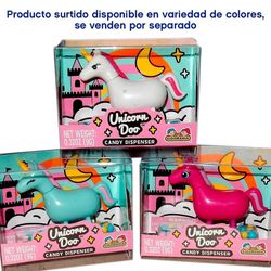 Dispensador De Dulces Unicornio Doo Colores Surtidos - Kidsmania