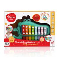 Juego Educativo 2 En 1 Xilófono Y Piano Diseño Cocodrilo - Benic