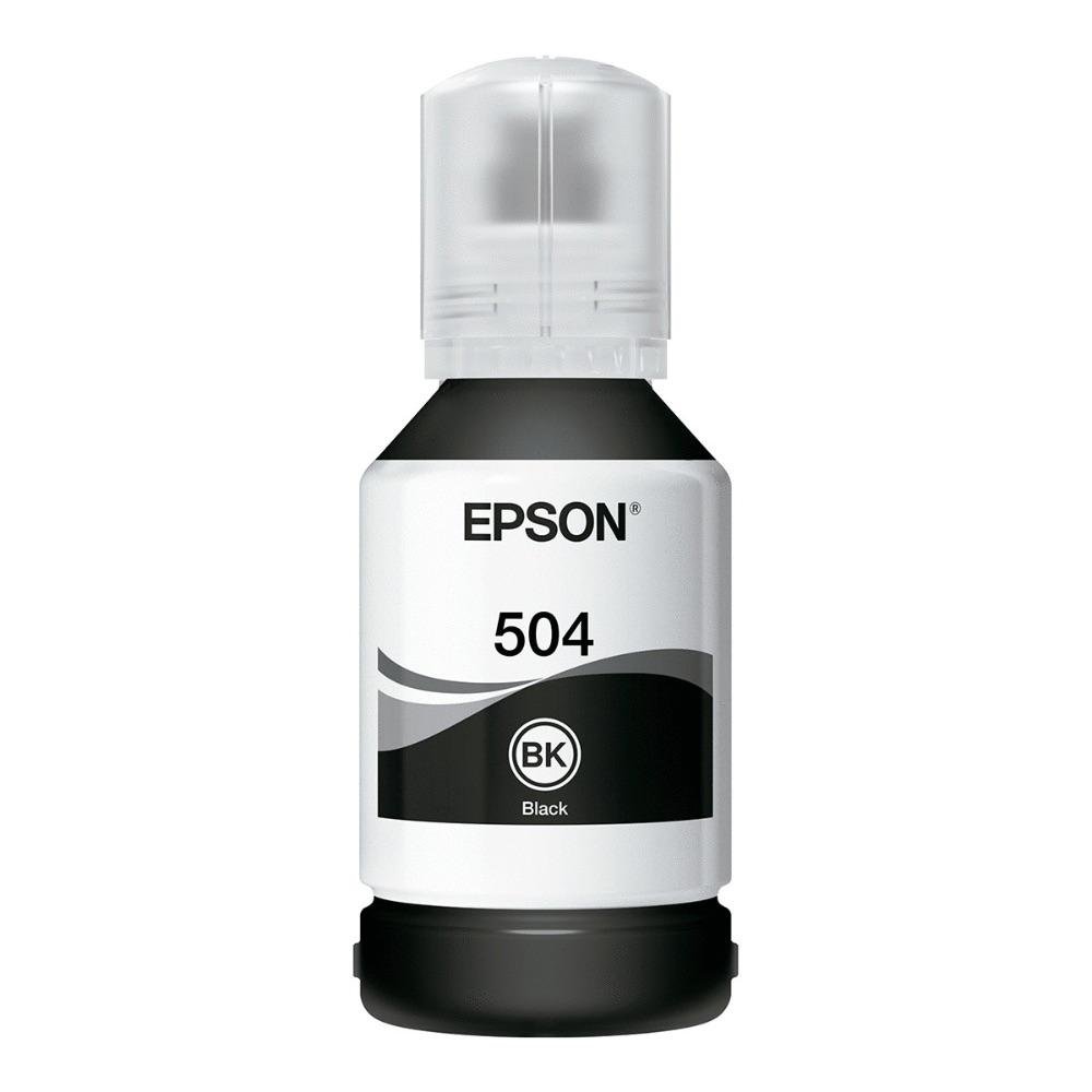 Tinta Epson T504120 Negra de 127 mL para Impresoras EcoTank Compatibles