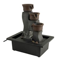 Fuente Con Luz Con Jarrones De 23x17.5x28 Cm - Concepts