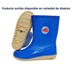 Bota Jardinera Azul Para Niño Diseño Surtido 30-31 - Leo
