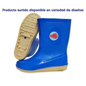 Bota Jardinera Azul Para Niño Diseño Surtido 30-31 - Leo