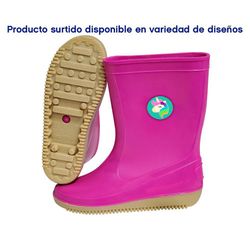 Bota Jardinera Rosa Para Niña Diseño Surtido 26-27 - Leo