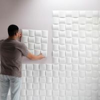 Panel Decorativo Cuadros De Pvc 19.7 Plg - Ace
