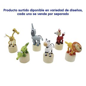 Animales De La Selva De Madera Diseños Surtidos - Koala Kids