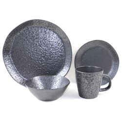Vajilla Negra Earth De 16 Pzas - Toscana