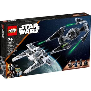 Mandalorian Fang Fighter Vs Tie Interceptor Star Wars 75348 - Lego