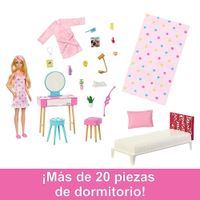 Set De Muñeca Y Habitación 15 Accesorios - Barbie