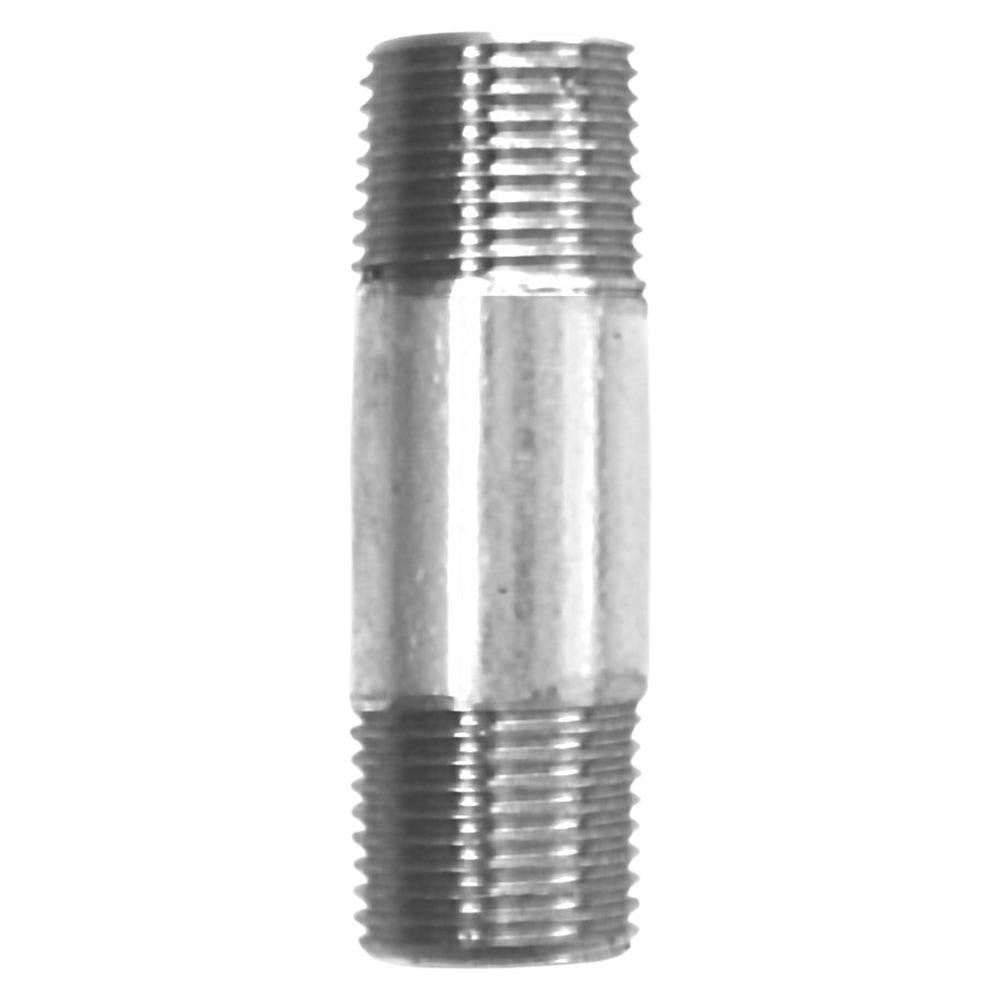 Niple con Rosca 1/2 x 3 1/2 Plg de Acero Galvanizado