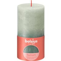Vela-Pillar-Verde-Y-Azul-6.8x6.8x13-Cm---Bolsius