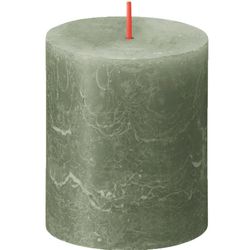 Vela-Pillar-Verde-6.8x6.8x8-Cm---Bolsius