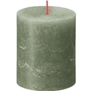 Vela-Pillar-Verde-6.8x6.8x8-Cm---Bolsius