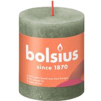 Vela-Pillar-Verde-6.8x6.8x8-Cm---Bolsius