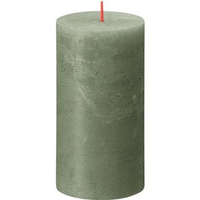 Vela-Pillar-Verde-6.8x6.8x13-Cm---Bolsius
