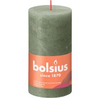 Vela-Pillar-Verde-6.8x6.8x13-Cm---Bolsius