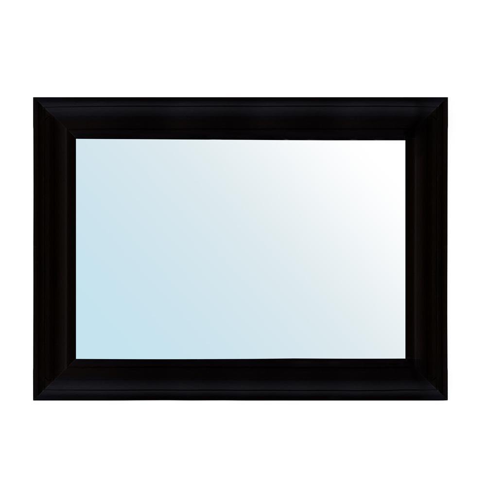Espejo de Pared 76 x 106 cm Rectangular Marco Color Negro Espejo de Pared Rectangular 76 x…