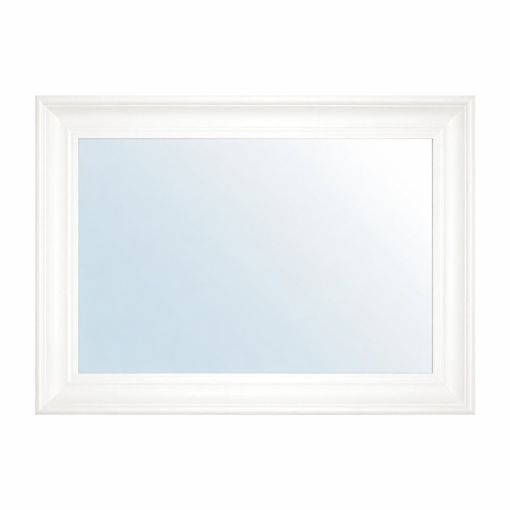 Espejo de Pared 76 x 106 cm Rectangular Marco Color Blanco