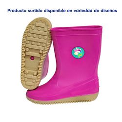 Bota Jardinera Rosa Para Niña 20-21 - Leo