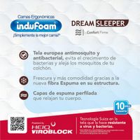Set De Cama Colchón +  Base Dream Sleeper - Indufoam Varios Tamaños
