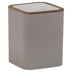 Basurero Cuadrado Marrón Madera 5 L - Viva