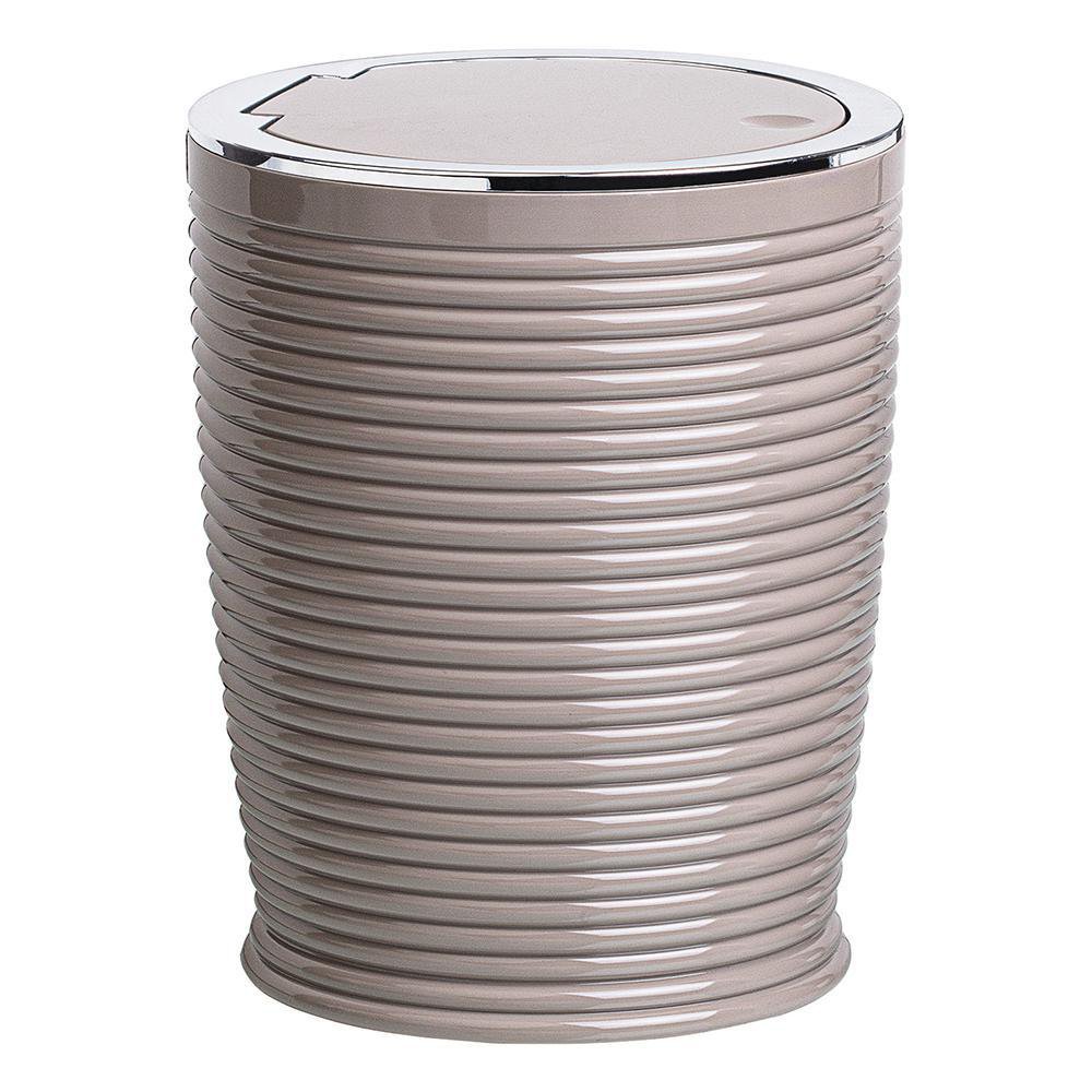 Basurero Elegance de 5 Litros Color Café y Cromo