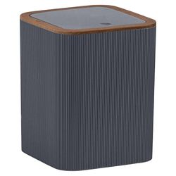 Basurero Cuadrado Gris Madera 5 L - Viva