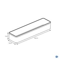 Caja Para Cosméticos Acrílico 30.3x5x7.6 Cm - Sensea