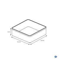 Caja Para Cosméticos Acrílico 15.2x5x15.2 Cm - Sensea
