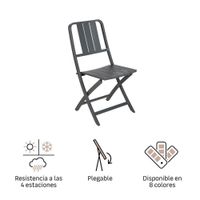 Silla Plegable Lima Alu - Naterial Varios Colores