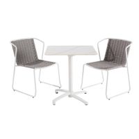 Silla Con Brazo Aida Alu Gris - Naterial