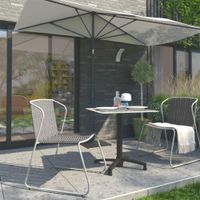 Silla Con Brazo Aida Alu Gris - Naterial