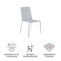 Silla Lima Alu Blanca - Naterial