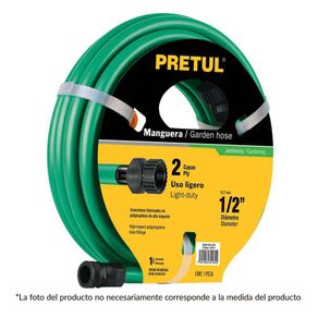 Manguera 1/2X 50 Ft 2C. Conexiones Plas