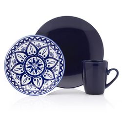 Vajilla 12Pcs Azul C/Diseño
