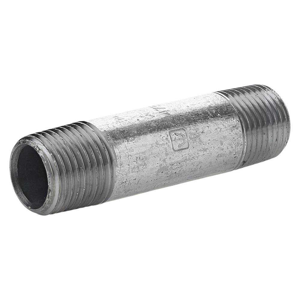 Niple con Rosca 1/2 X 3 Plg de Acero Galvanizado