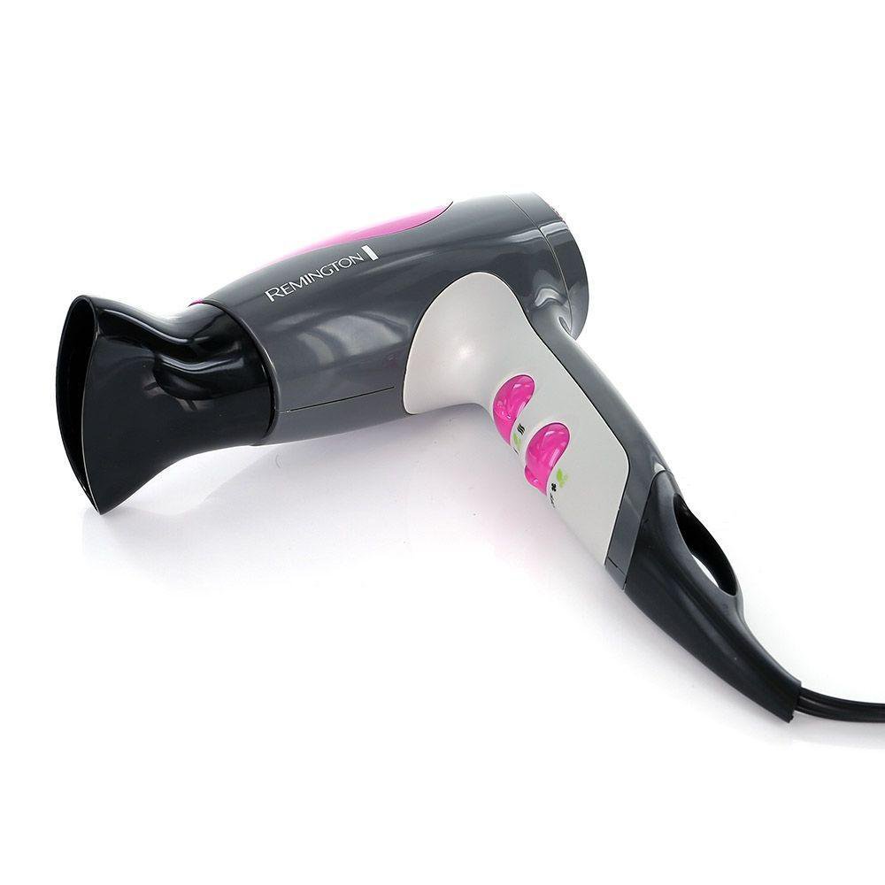 Secadora de Cabello Compacta 1875 W Color Negro y Rosado