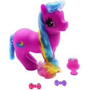 Unicornio Iluminado Rosa Con Accesorios - Gigo