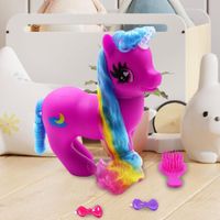 Unicornio Iluminado Rosa Con Accesorios - Gigo