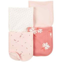 Set De 4 Toallitas De Lactancia Para Niña Unitalla - Carters