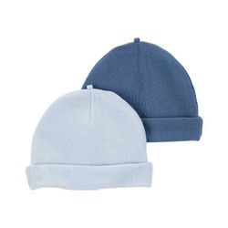 Set De 2 Gorros Para Bebé Azul Y Celeste Talla 0-3 Meses - Carters