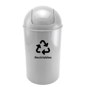 Basurero para Reciclables con Tapa Vaivén de Plástico