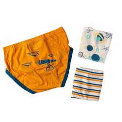 Set De 3 Calzoncillos Para Niño  Espacio Talla 4-5 - Cantel