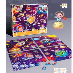 Rompecabezas Diseño Espaciales 4 En 1