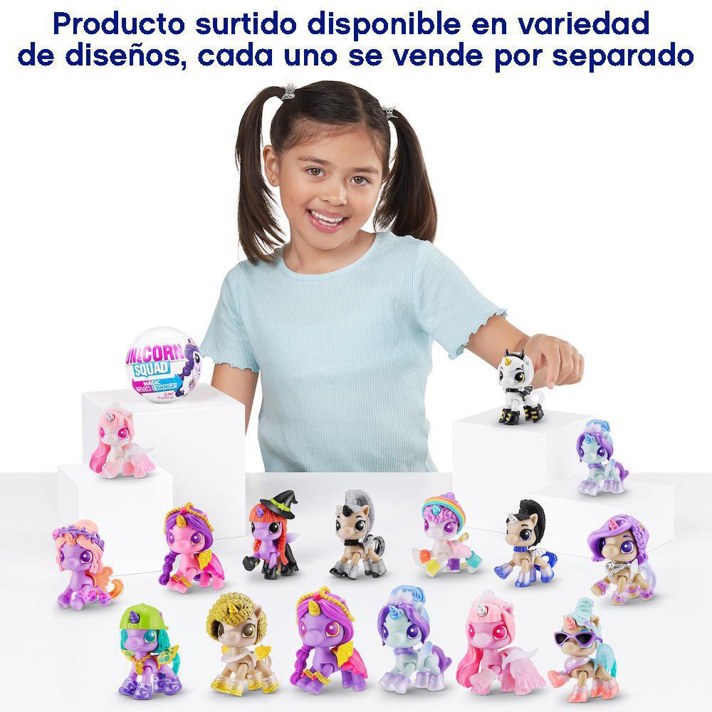Figura Unicorn Squad Magic Color Change Sorpresa con 5 Sorpresas Diseños Surtidos Unicorn…