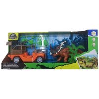 Set De Juego Jeep Y Dinosaurio En El Parque