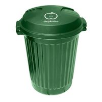 Basurero Verde para Residuos Orgánicos con Tapa de Encaje
