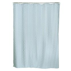 Set De Cortina Para Baño Líneas Con 12 Ganchos - Viva